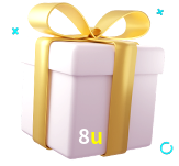 Receba seus bônus de boas-vindas no 8u